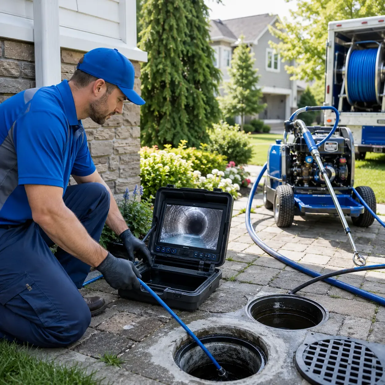 Outdoor drain cleaning professionals serving Magnolia, TX